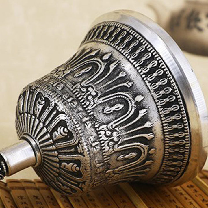 BWOOOH Tibetan Meditation Bell and Vajra Dorje Copper Decoration Set | spiritual healing bracelet