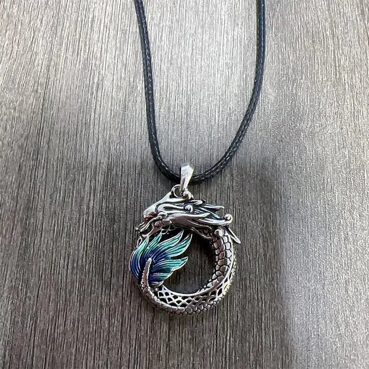 BWOOOH Tibetan Copper Dragon Strength Necklace