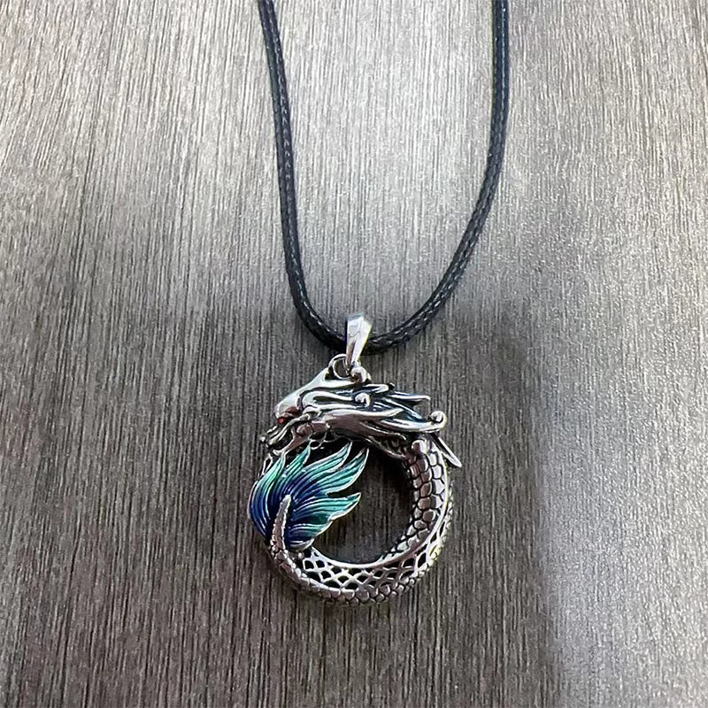 BWOOOH Tibetan Copper Dragon Strength Necklace