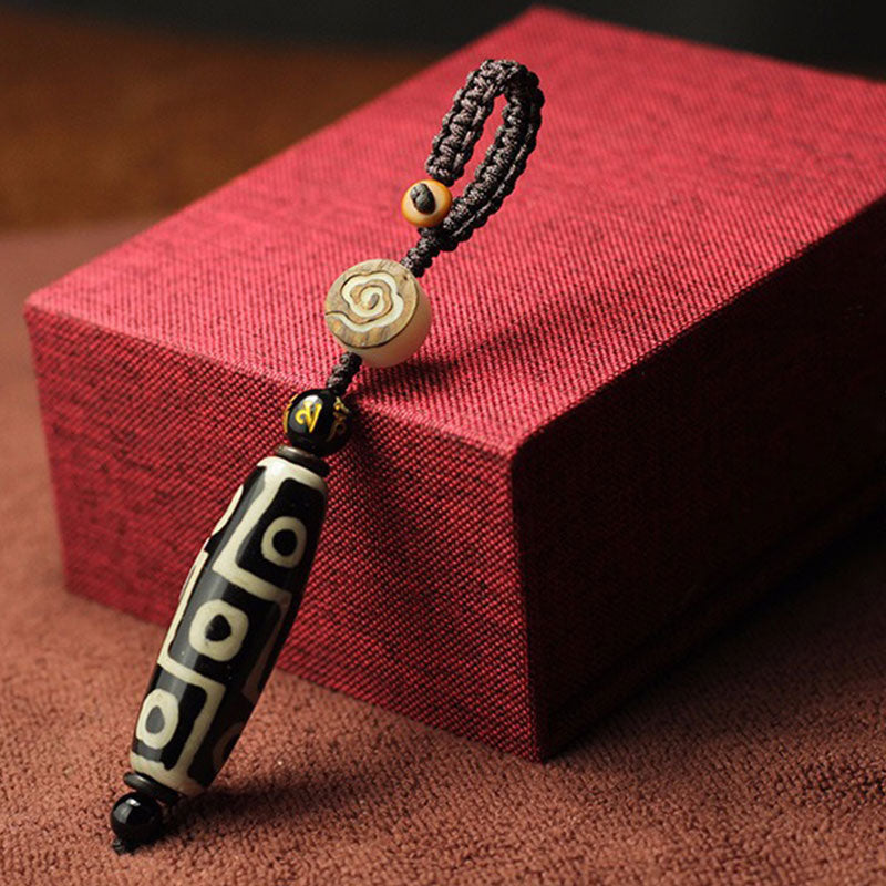 BWOOOH Tibetan Nine-Eye Dzi Bead Wealth Decoration