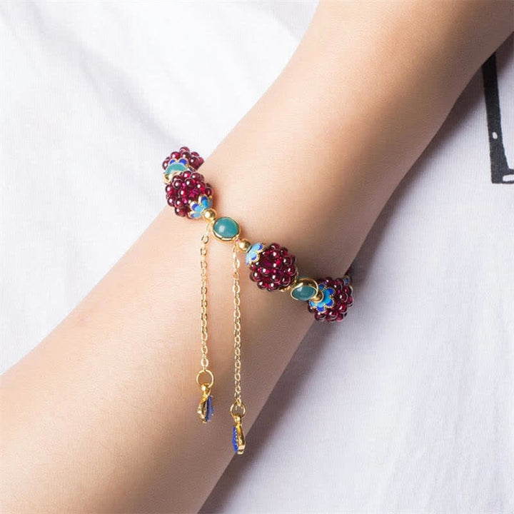 BWOOOH Tibetan Garnet Calm Bracelet