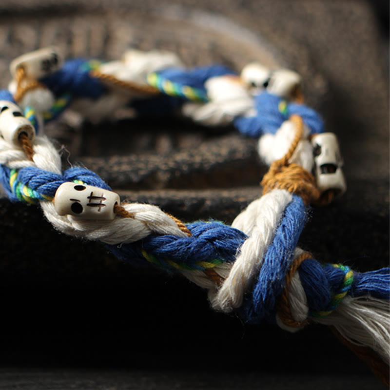 BWOOOH Tibetan Zakiram Goddess of Wealth Bead Engraved Handmade Luck Bracelet | spiritual healing bracelet