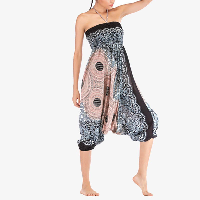 BWOOOH printed harem pants - Two Style Wear Round Geometric Pattern L