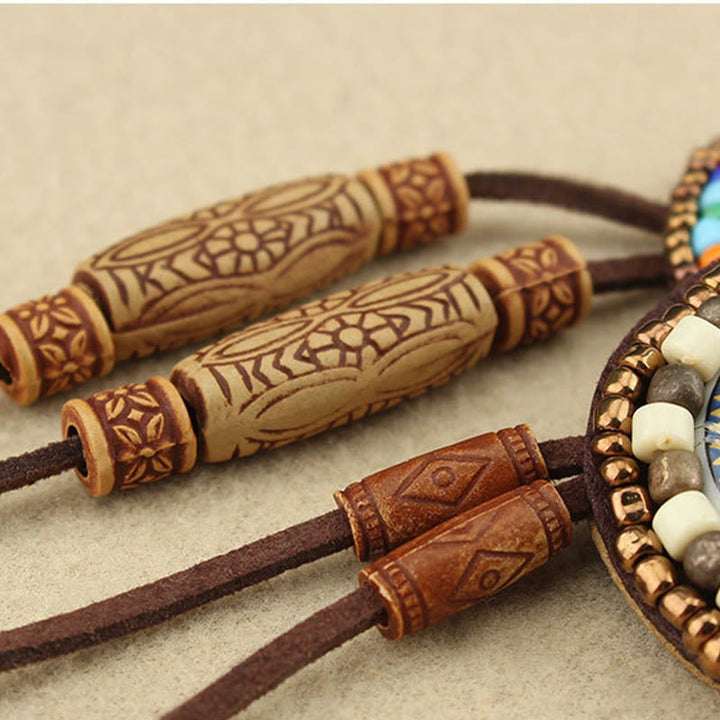 BWOOOH Mandala Pattern Beads Creativity Necklace Pendant