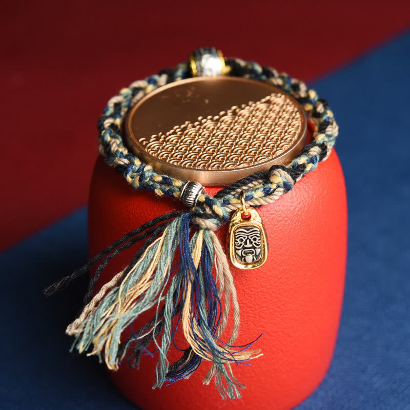 BWOOOH Zakiram Goddess of Wealth Om Mani Padme Hum Peace Handmade Bracelet