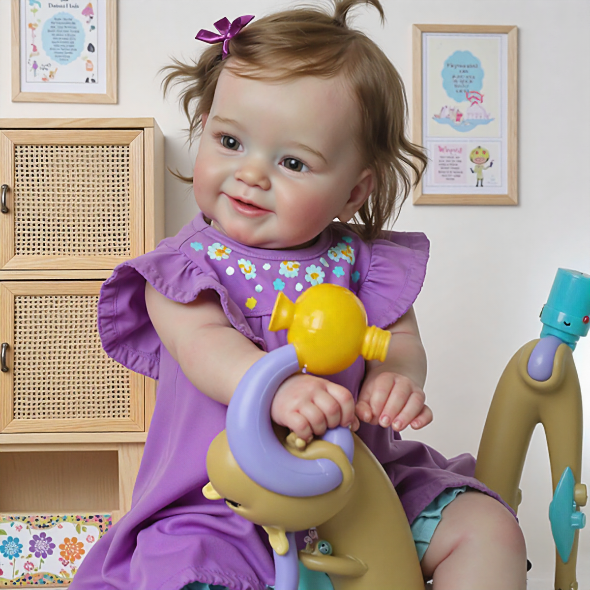 [3-7 Days Delivery][New] 20'' Realistic and Lifelike Reborn Baby Girl Eleker with Heartbeat & Coos