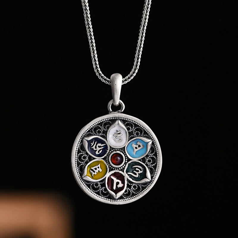 BWOOOH Tibetan Om Mani Padme Hum Purity Necklace Pendant