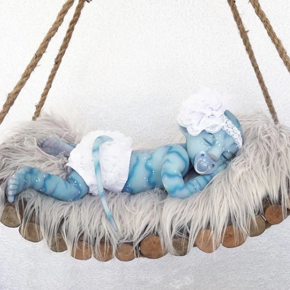 12" & 16" Realistic Glorfindel Full Body Soft Platinum Liquid Silicone Reborn Blue Reborn Baby Girl or Boy