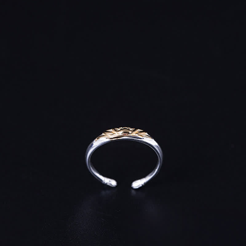 BWOOOH 925 Sterling Silver Lotus Flower New Beginning Ring