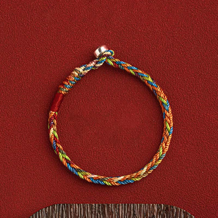 BWOOOH "May you be healthy and happy" Lucky Multicolored Bracelet