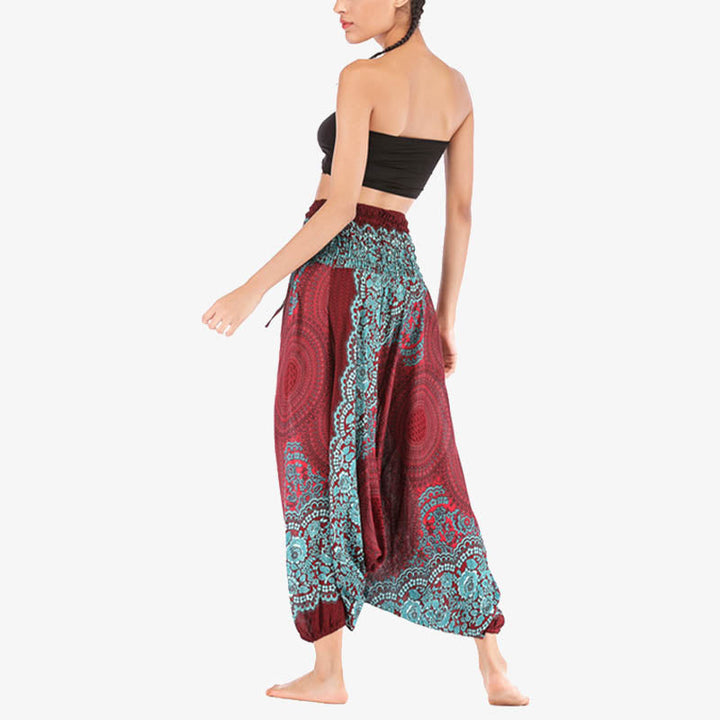 BWOOOH printed harem pants - Two Style Wear Round Geometric Pattern L