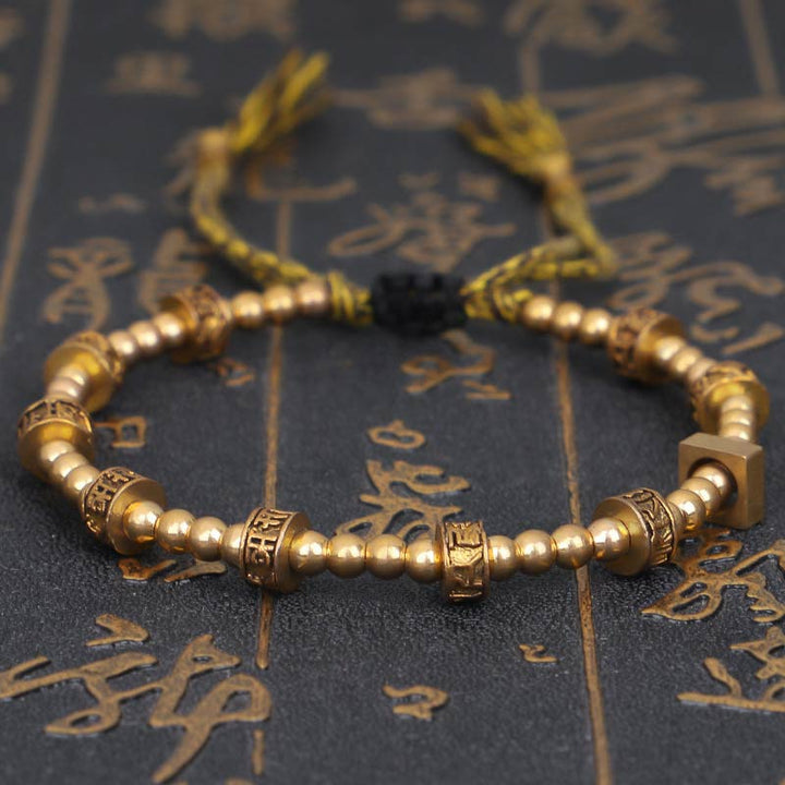 BWOOOH Tibetan Curse Six True Words Wealth Bracelet