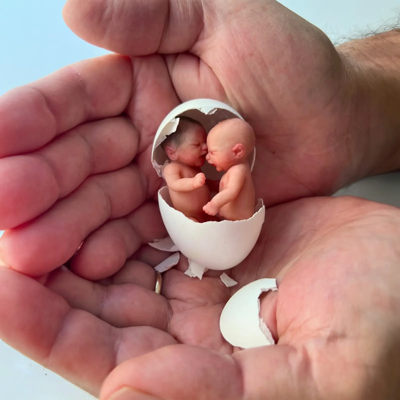 3 Inches Mini Clement Full Body Silicone Bendable Reborn Baby Girl Doll