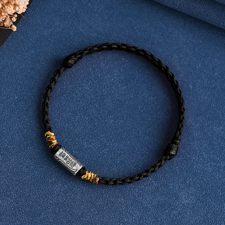 BWOOOH Handcrafted 925 Sterling Silver Everything Goes Well Design Protection Strength Bracelet Anklet