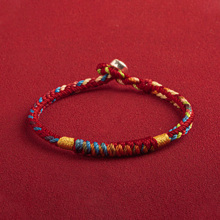 BWOOOH "May You Be Safe And Lucky In The Year Ahead" Multicolored Bracelet