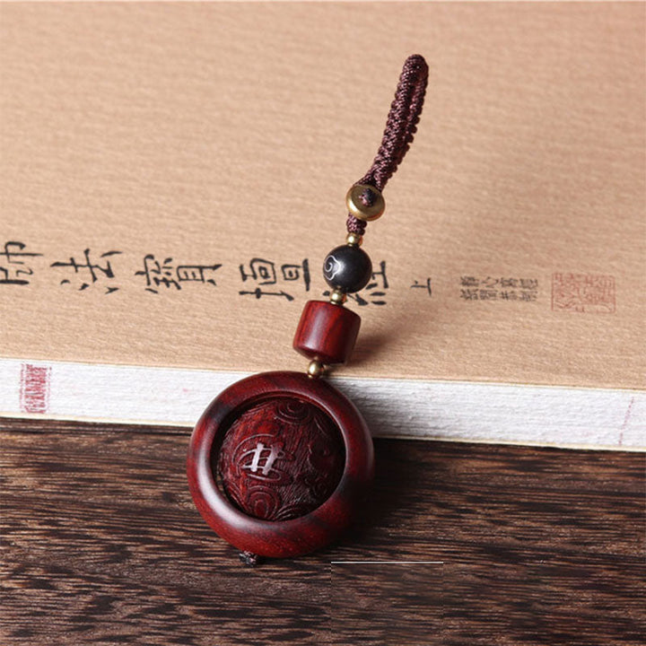 BWOOOH Tibetan Small Leaf Red Sandalwood Ebony Luck Prote