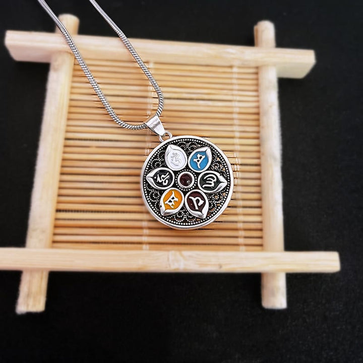 BWOOOH Tibetan Om Mani Padme Hum Purity Necklace Pendant