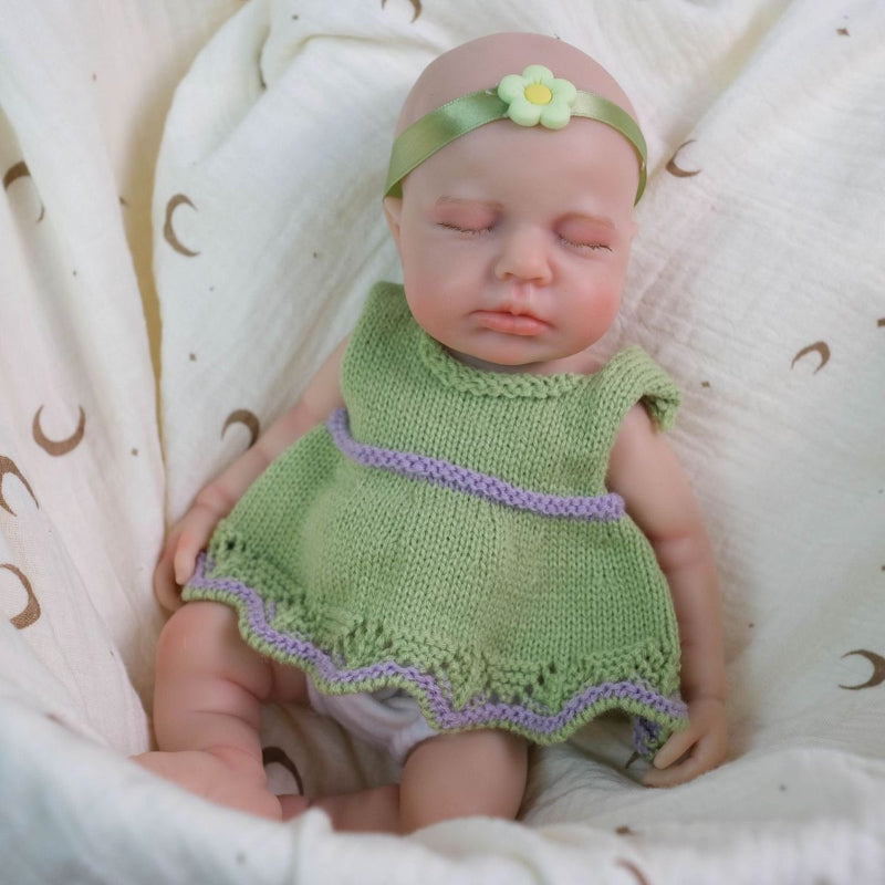 12-inch Rebirth Doll Emma - All Silicone Material, Taiwanese Acrylic Eyes, Realistic Baby Experience