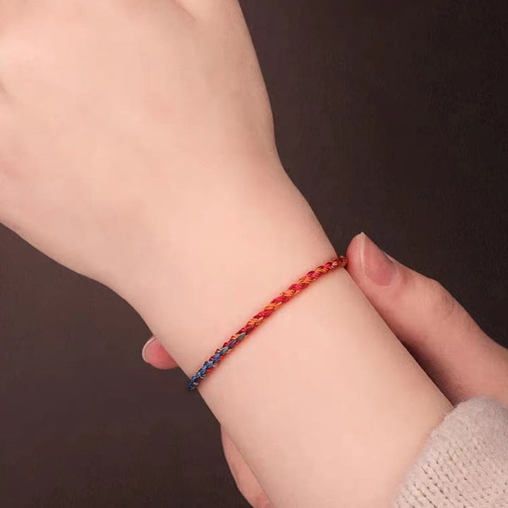 BWOOOH Handcrafted Luck Colorful Rope Child Adult Bracelet
