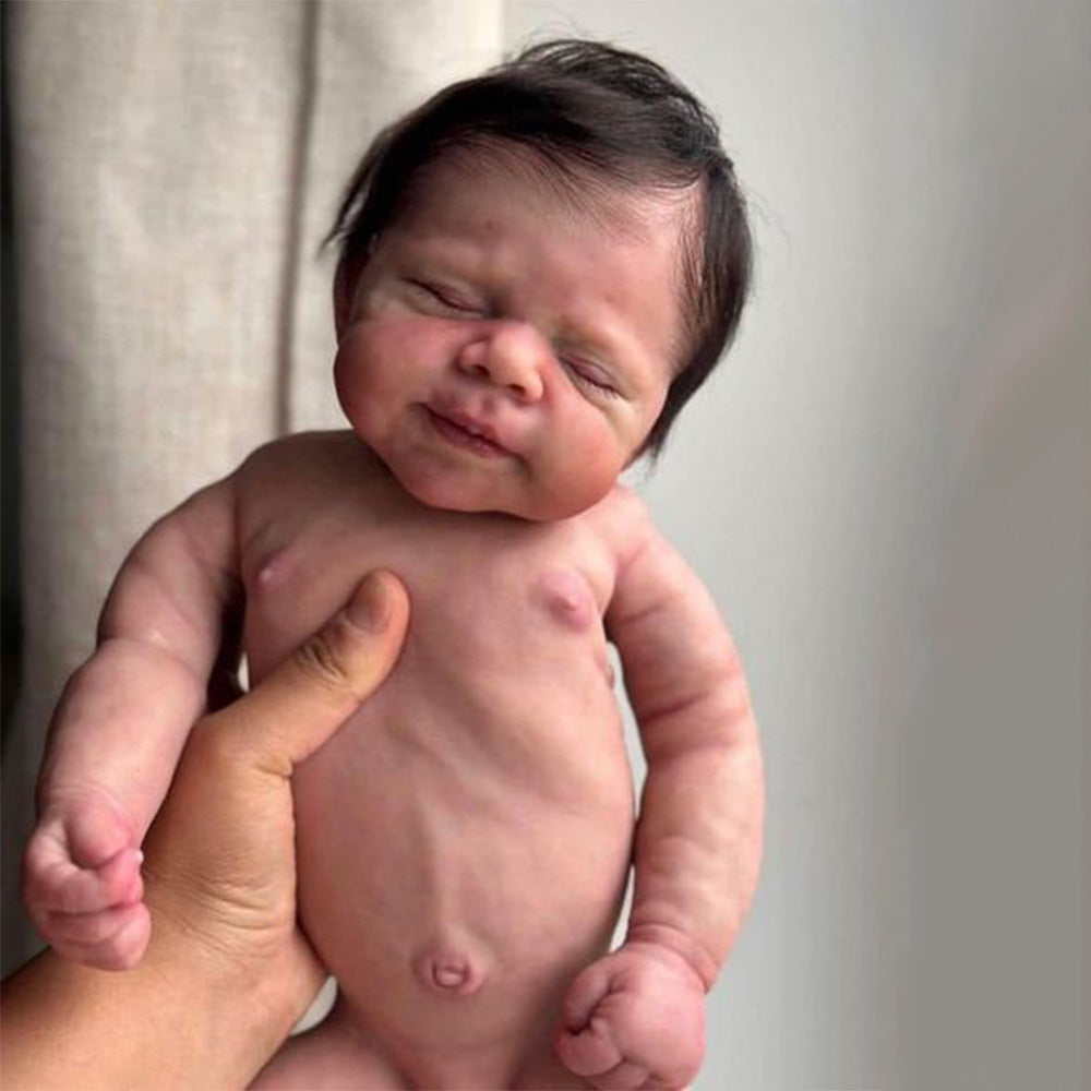 12"&16" Clement Full Body Silicone Bendable Reborn Baby Boy or Girl Dolls Named Renna and Lanma