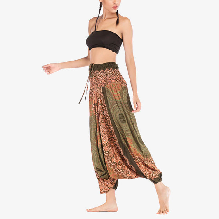 BWOOOH printed harem pants - Two Style Wear Round Geometric Pattern L