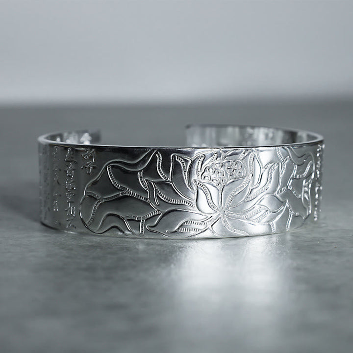 BWOOOH Tibetan Lotus White Copper Luck Bracelet