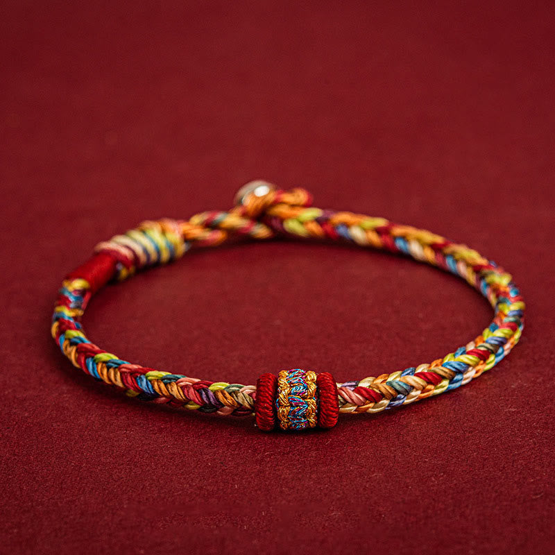 BWOOOH Handmade Dragon Boat Festival Luck Colorful Rope Child Adult Bracelet
