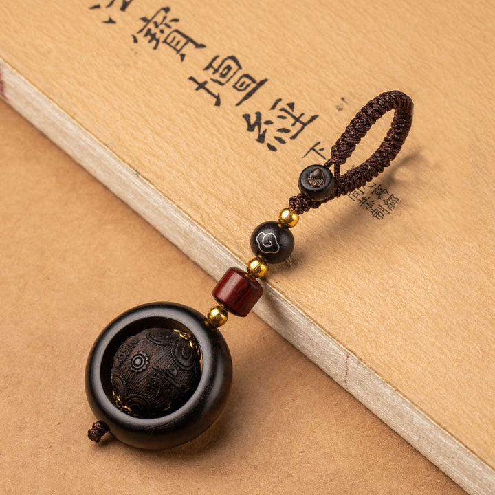 BWOOOH Tibetan Small Leaf Red Sandalwood Ebony Luck Prote
