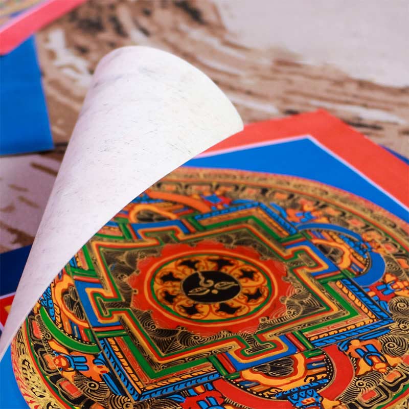 BWOOOH Tibetan thangka Buddhist painting - Tibetan Handmade Thangka Painting B
