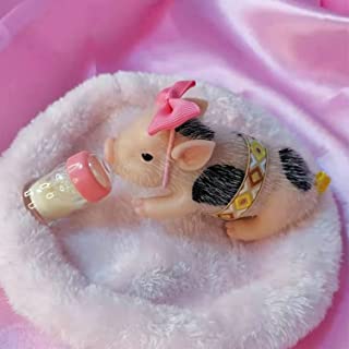 [New Doll] 5 Inches Mini Full Silicone Piglet Lifelike Animal Pig Doll Named Kiki