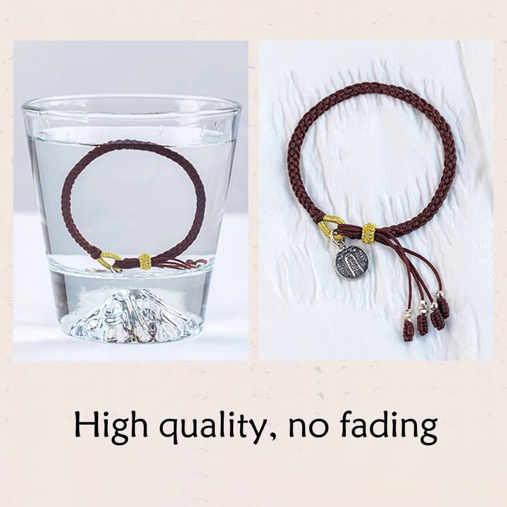 BWOOOH Handmade 925 Sterling Silver Five Directions Gods of Wealth Luck Protection Stri | spiritual healing bracelet