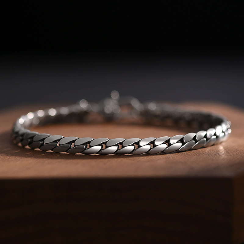 BWOOOH Double Dorje Vajra Strength Punk Copper Chain Bracelet Necklace