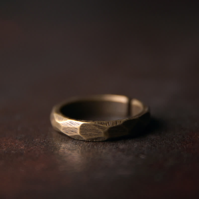 BWOOOH Tibetan Simple Design Copper Wealth Ring — Copper Tibetan bracelet for spiritual healing and mindful living