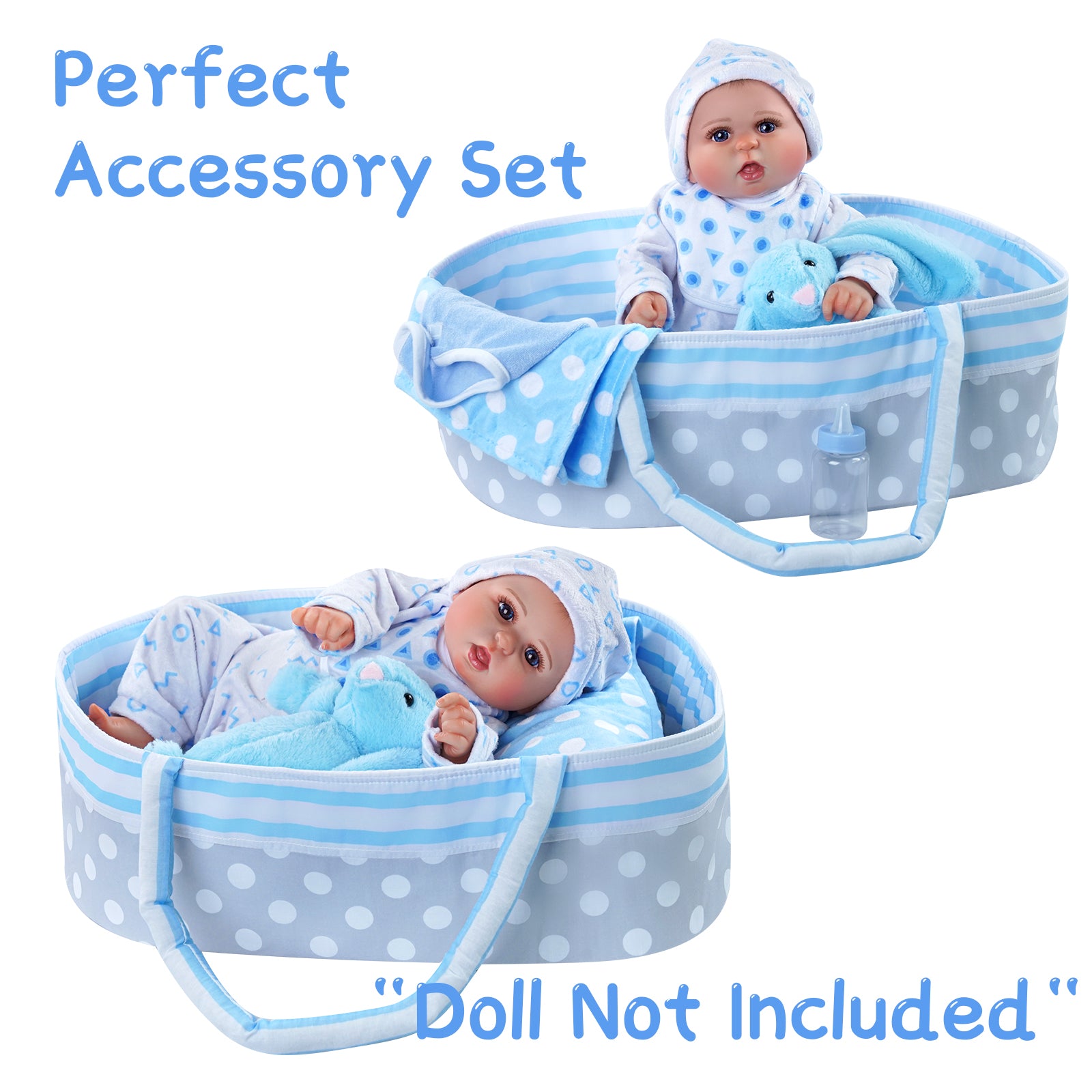 [Suitable for 17''~22''] Time-Limited Offer! Dollreborns® Adoption Reborn Baby Essentials-8pcs Gift Set