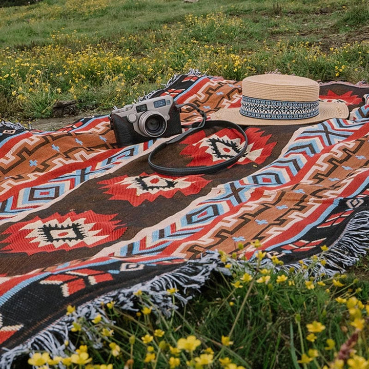 BWOOOH Geometric Warm Comfortable Camping Home Office Bed