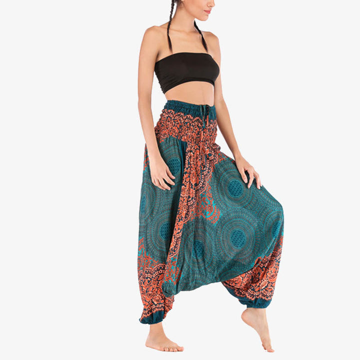 BWOOOH printed harem pants - Two Style Wear Round Geometric Pattern L