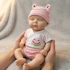 "Pink and Chubby" 12-inch Healing Rebirth Doll - Medical-grade Silicone, Realistic Mouth Movement