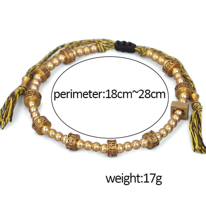 BWOOOH Tibetan Curse Six True Words Wealth Bracelet