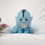 12" & 16" Flexible Solid Platinum Liquid Full Silicone Reborn Doll Baby Girl or Boy Named Hinka