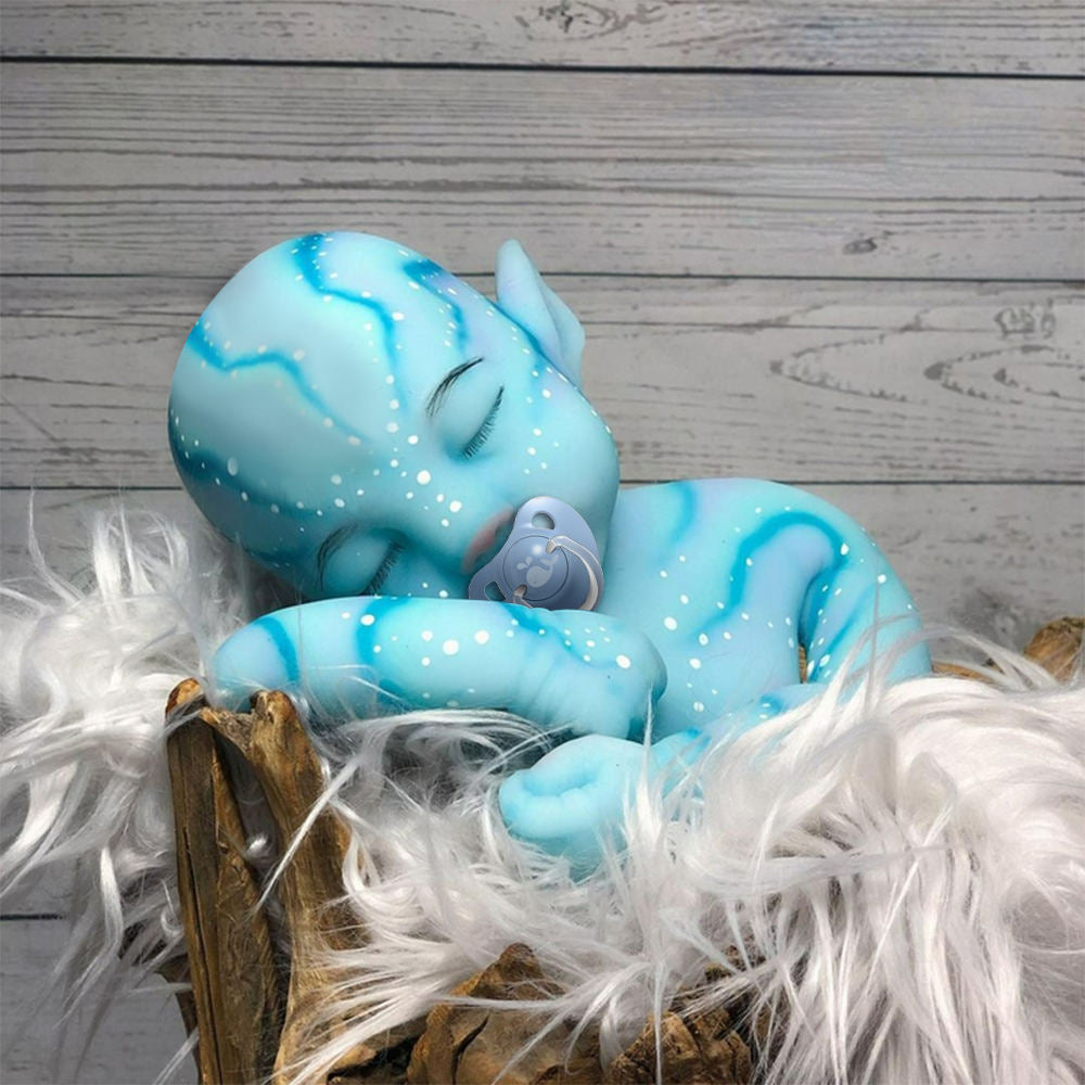 Reborn Blue Reborn Baby 12" & 16" Soft Platinum Liquid Silicone Baby Doll Girl or Boy