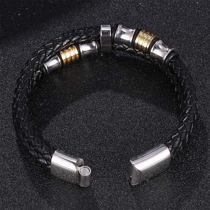 BWOOOH Layered Leather Weave Fortune Bracelet