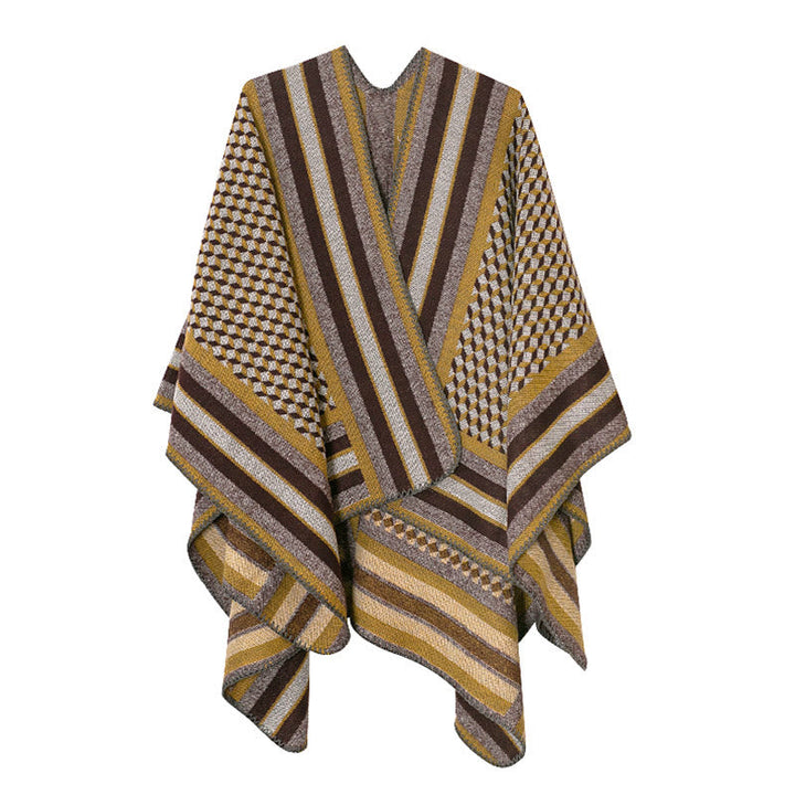BWOOOH Tibetan Shawl Classic Pattern Winter Cozy Warm Tra