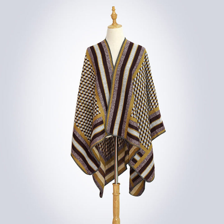 BWOOOH Tibetan Shawl Classic Pattern Winter Cozy Warm Tra