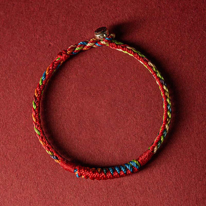 BWOOOH Handmade Five Color Thread Protection Bracelet