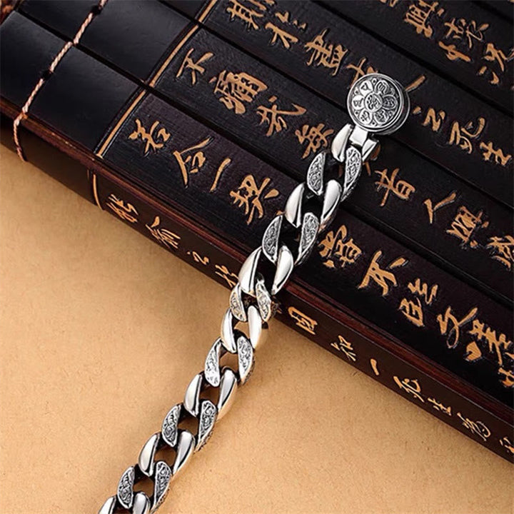 BWOOOH Tibet Om Mani Padme Hum Double Dorje Vajra Creativity Bracelet