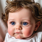 12" & 16"  Lifelike Awake Full Silicone Realistic Baby Doll With Bright Blue Eyes, Cute Toddler Reborn Baby Doll Boy or Girl Jenny