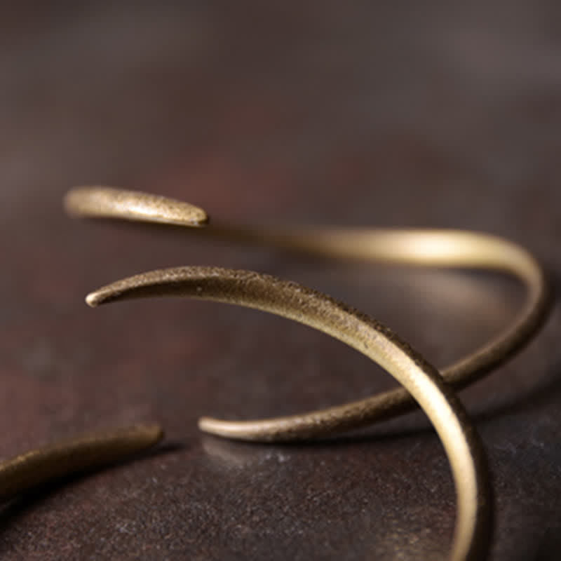 BWOOOH Simple Design Copper Luck Adjustable Cuff Bracelet | natural stone spiritual bracelet for healing and mindful living