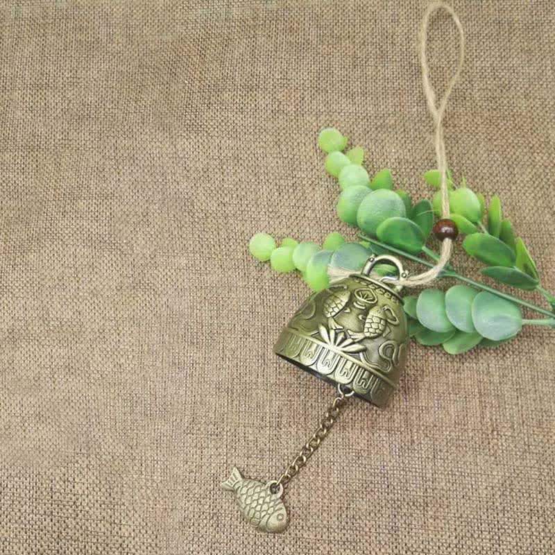 BWOOOH Feng Shui Buddha Koi Fish Dragon Elephant Wind Chime Bell Luck Wall Hanging Deco | spiritual healing bracelet