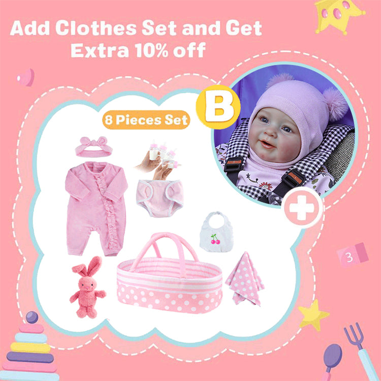 "Heartbeat" 20'' Reborn Doll Shop Hayden Awake Weighted Realistic and Lifelike Reborn Toddler Baby Girl Doll