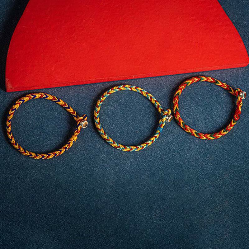 BWOOOH "May you be safe and sound all year round" Lucky Multicolored Bracelet